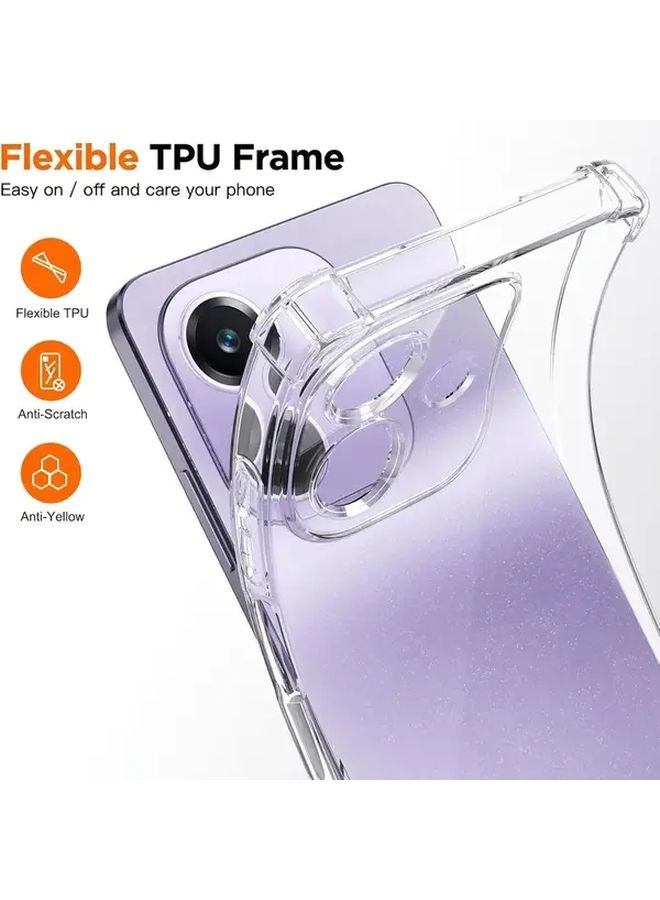 غطاء خلفي شفاف مقاوم للصدمات من TPU لهاتف Oppo A3 Pro - Image 2